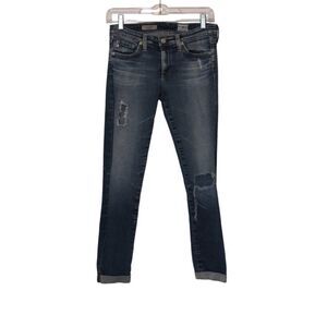 Ag Adriano Goldschmied the Stilt Roll Up Cigarette Skinny Jeans Women's Sz 26
